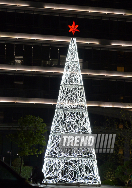 Baku preparing for New Year. Azerbaijan, Dec.16, 2015 